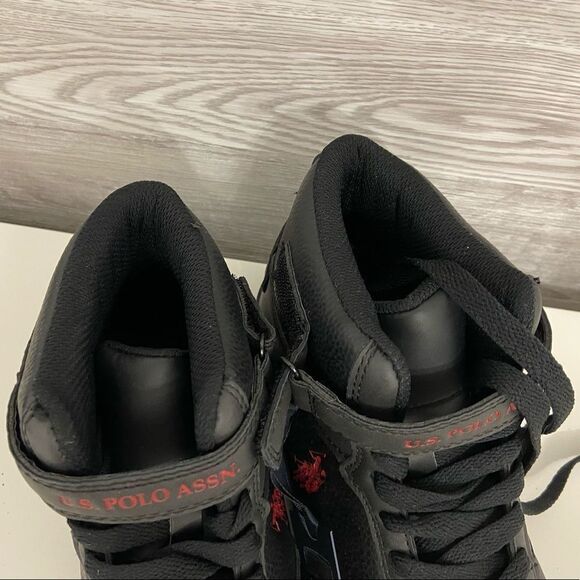 NEW Polo Boys Athletic Black Hi Tops - Picture 5 of 6